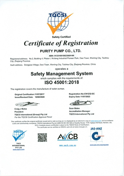 سیستم مدیریت ایمنی ISO 45001